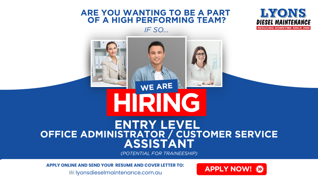 Young professional working at a desk in an office setting in Maryborough