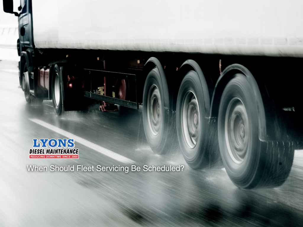 Close-up of heavy vehicle wheels in motion representing fleet servicing by Lyons Diesel Maintenance in Maryborough